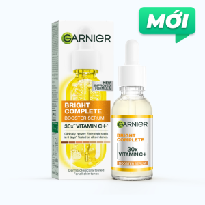 Serum GARNIER Light Complete 30X Vitamin C Booster Hỗ Trợ Sáng Da Mờ Thâm (Chai 30ml)