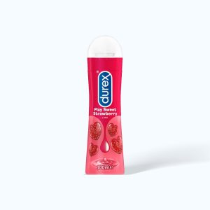Gel bôi trơn DUREX Play Saucy Strawberry tăng độ ẩm khi quan hệ (chai 100ml)