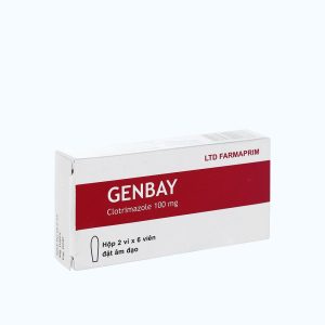 GENBAY SUPP VAG 100MG BOX 12