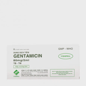 Gentamicin 80mg/2ml (10 ống x 2ml/hộp)