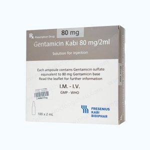 Gentamicin Kabi 80mg/2ml ( Hop 100 Ong)