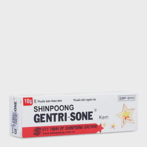 Thuốc dùng ngoài Gentri-sone trị nhiễm khuẩn, nhiễm nấm, viêm da (tuýp 10g)