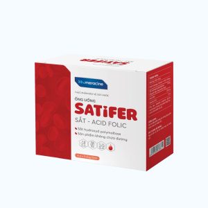 Ống uống GIA NGUYỄN SATIFER bổ sung sắt - acid folic (Hộp 20 ống)