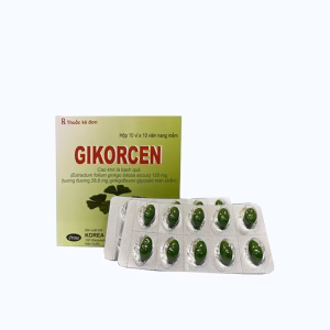 Viên nang Gikorcen 120mg điều trị các triệu chứng rối loạn nhận thức (10 vỉ x 10 viên)