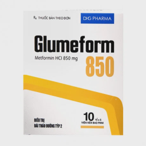 Viên nén Glumeform 850mg điều trị đái tháo đường type 2 (10 vỉ x 5 viên)