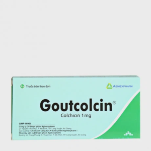 Viên nén Goutcolcin 1mg bệnh gút cấp, viêm sụn khớp (2 vỉ x 20 viên)