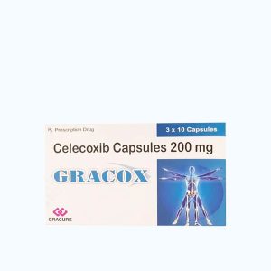 Viên nang Gracox 200mg điều trị viêm và giảm các cơn đau cơ xương khớp (3 vỉ x 10 viên)