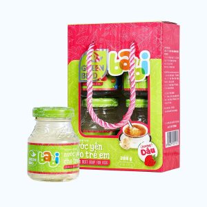 Nước yến bổ dưỡng GREENBIRD giúp tăng cường đề kháng cho trẻ em hương dâu (Lốc 4 hủ x 72g)