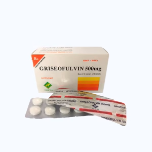 Viên nén Griseofulvin 500mg Vidipha điều trị nấm da, tóc, lông, móng (10 vỉ x 10 viên)