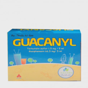 Dung dịch uống Guacanyl-5ml điều trị ho do hen phế quản, viêm phế quản (4 vỉ x 5 ống)
