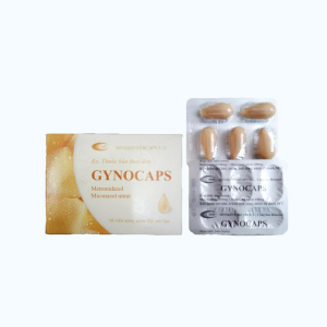 Viên nang mềm đặt âm đạo Gynocaps điều trị bệnh nấm candida âm đạo và viêm âm đạo (hộp 10 viên)