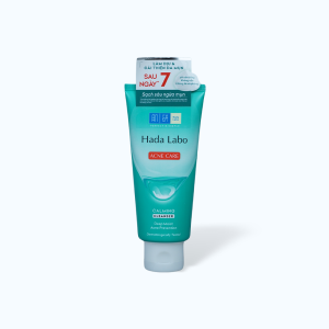 Kem Rửa Mặt HADA LABO Acne Care Calming Dành Cho Da Mụn Và Nhạy Cảm (Tuýp 80g)