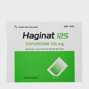 Thuốc cốm pha hỗn dịch uống Haginat 125mg điều trị nhiễm khuẩn (24 gói x 3.5g)