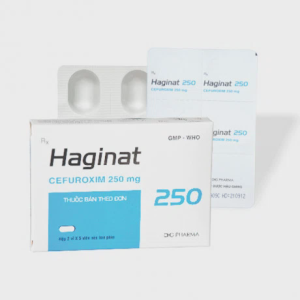 Viên nén Haginat 250mg DHG kháng sinh điều trị nhiễm khuẩn (2 vỉ x 5 viên)