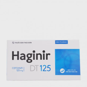 Viên nén phân tán Haginir DT 125Mg kháng sinh điều trị nhiễm khuẩn (2 vỉ x 10 viên)