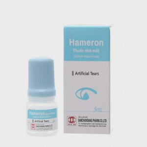 Thuốc nhỏ mắt Hameron 5mg/5ml giảm khô mắt, bôi trơn khi dùng kính áp tròng (chai 5ml)