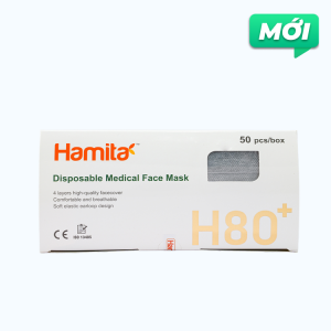 Hamita Khẩu trang y tế Than hoạt tính (Hộp 50 cái)