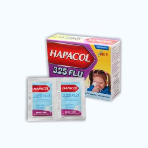 Thuốc cốm Hapacol flu 325mg/2mg trị các triệu chứng ho cảm thông thường (24 gói x 1.5g)