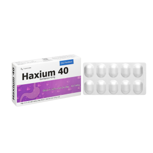 Viên nang HAXIUM 40MG điều trị viêm loét thực quản do trào ngược, tăng tiết acid (3 vỉ x 10 viên)