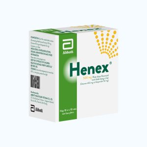 Viên bao phim Henex 500mg điều trị suy giãn tĩnh mạch, trĩ cấp và trĩ mạn (10 vỉ x 10 viên)