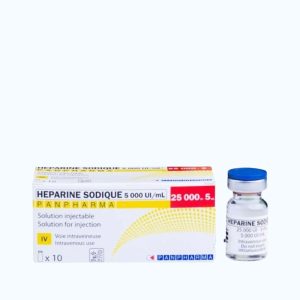 Heparine Sodique Panpharma (Hộp 10 lọ x 5ml)