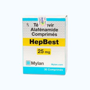 Viên nén Hepbest 25mg trị viêm gan B mạn tính (hộp 30 viên)