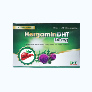 Viên nang Hergamin DHT 140mg điều trị viêm gan, xơ gan 0