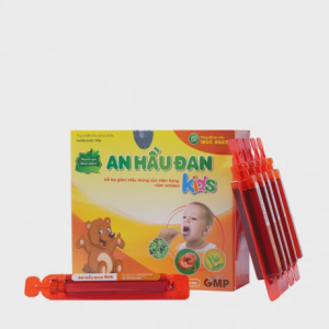 Dung dịch uống An Hậu Đan Kids Kinh Đô hỗ trợ giảm triệu chứng viêm họng (Hộp 2 vỉ x 5 ống)