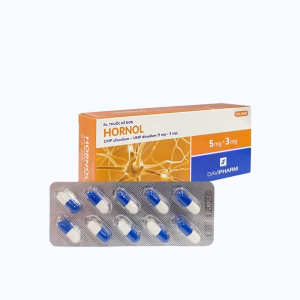 Viên nang Hornol 3mg/5mg điều trị đau thần kinh, bệnh xương khớp do thần kinh (3 vỉ x 10 viên)