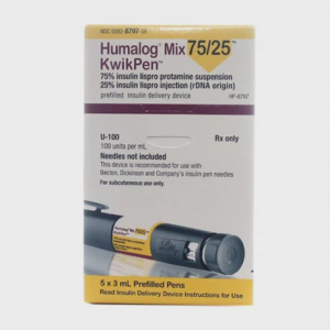 Hỗn dịch tiêm trong bút tiêm nạp sẵn Humalog 75/25 kwipen 100U/ml insulin trị đái tháo đường 0