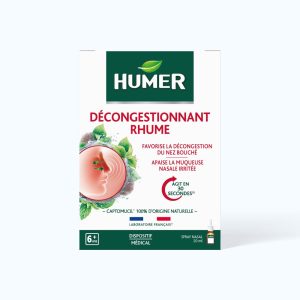 Dung dịch xịt mũi HUMER Decongestionnant Rhume hỗ trợ làm giảm triệu chứng về đường hô hấp (Hộp 20ml)