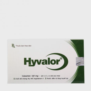 Viên nén Hyvalor 160mg điều trị tăng huyết áp, suy tim (3 vỉ x 10 viên)