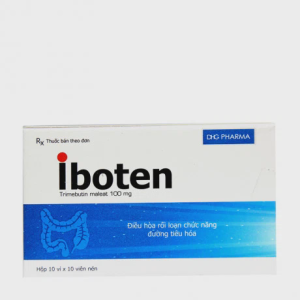 Viên nén Iboten 100mg trị đau, rối loạn tiêu hóa, hội chứng ruột kích thích (10 vỉ x10 viên)