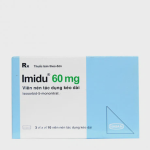 Viên giải phóng có kiểm soát Imidu 60mg điều trị dự phòng đau thắt ngực (3 vỉ x 10 viên)