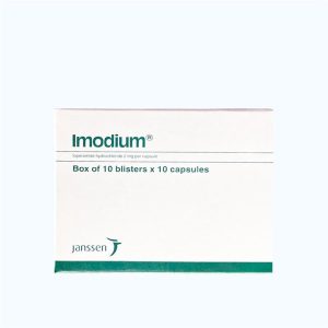 Viên uống Imodium 2mg Portugal điều trị triệu chứng của tiêu chảy cấp tính (Hộp 10 vỉ x 10 viên)