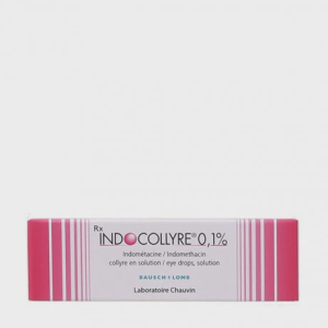 Dung dịch nhỏ mắt Indocollyre 0,1% chống viêm, giảm đau sau phẫu thuật (chai 5ml)