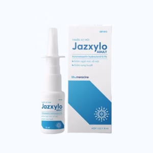 Thuốc xịt mũi Jazxylo 0,1% trị sung huyết mũi, viêm xoang, nghẹt mũi, sổ mũi, hắt hơi (chai 15ml)