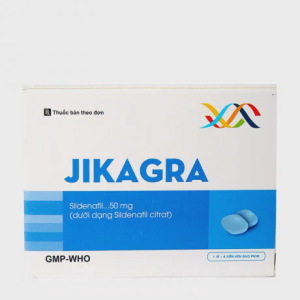 Viên nén bao phim Jikagra 50mg rối loạn cương dương (1 vỉ x 4 viên)