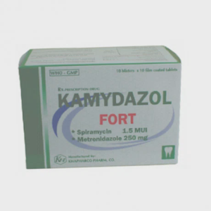 Viên nén Kamydazol Fort Khánh Hòa phòng ngừa và điều trị nhiễm trùng răng miệng (10 vỉ x 10 viên)