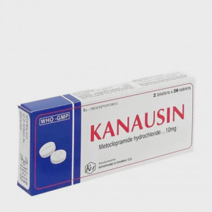 Viên nén Kanausin 10mg Khánh Hòa điều trị triệu chứng nôn và buồn nôn (2 vỉ x 20 viên)