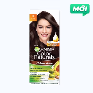 Kem Nhuộm Tóc Garnier Màu 3 Nâu Đen (50g+50ml+5g/Hộp)