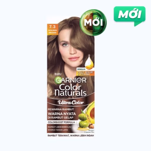 Kem Nhuộm Tóc Garnier Màu 7.3 Nâu Ánh Vàng (50g + 50ml + 5g/Hộp)