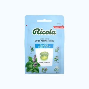 Kẹo ngậm thảo mộc RICOLA không đường bạc hà Glacier Fresh Mint (15g/17.5g)