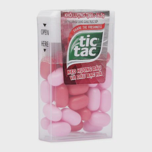 Kẹo ngậm TIC TAC bạc hà hương dâu hủ (14.5g)