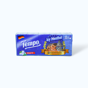 Khăn giấy bỏ túi TEMPO hương bạc hà (Gói 8 miếng)
