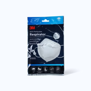 Khẩu trang 3M tiêu chuẩn KN95 9513 màu trắng bảo vệ khói bụi (Gói 1 cái)
