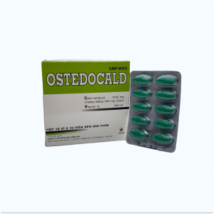 Viên nén Ostedocald bổ sung canxi, điều trị rối loạn dạ dày, acid khó tiêu, ợ nóng (3 vỉ x 10 viên)