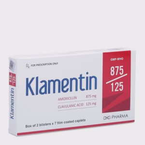 Klamentin 1g (2 vỉ x 7 viên) – Kháng sinh mạnh, trị nhiễm khuẩn đa dạng