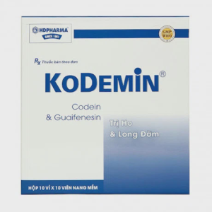 Viên nang Kodemin trị ho khan do kích thích (10 vỉ x 10 viên)