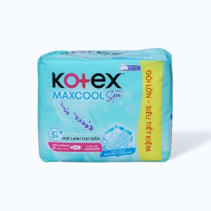 Băng vệ sinh Kotex Max Cool siêu mỏng có cánh 23cm (20 miếng)
